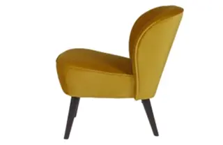 Fauteuil Sara fluweel (oker) KeyPro twv €239 Oker